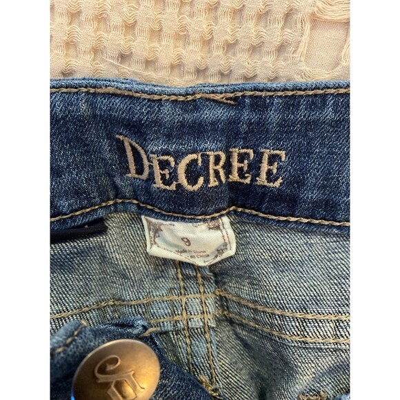 Decree Distressed Womens Jeans Size 9 Bootcut Lowrise Stylish Classy Comfortable - Picture 7 of 12